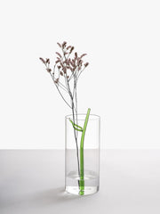 Vaso Foglia Verde H24 D11 | Vasi in vetro Design Ichendorf Milano - 09366110