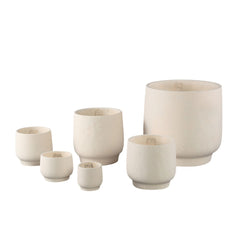 Vaso Aline Cemento Bianco Crema | Vasi di Design in Cemento - CONFIG0461
