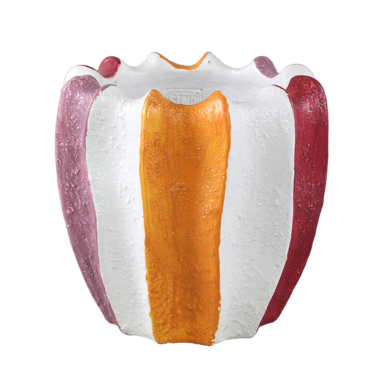 Vaso Triniti Cemento Colorato H 21 L21 Cm | Vasi Design Moderno e Artigianale - 726075
