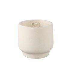 Vaso Aline Cemento Bianco Crema H 13 Cm L 15 Cm | Vasi di Design in Cemento - 725987