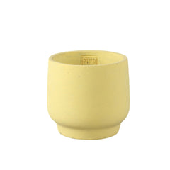 Vaso Aline Cemento Giallo H 13 Cm L 15 Cm | Vasi di Design in Cemento - 726017
