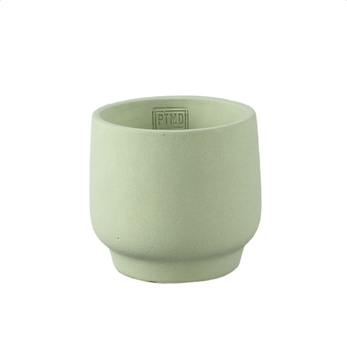 Vaso Aline Cemento Verde H 13 Cm L 15 Cm | Vasi di Design in Cemento - 726011