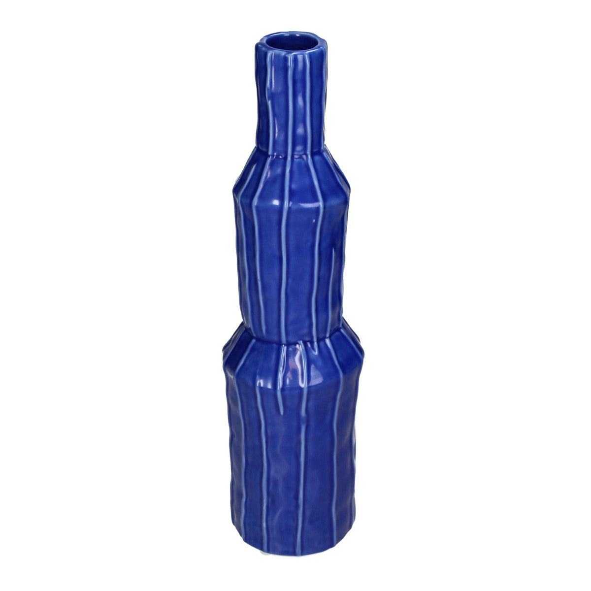 Vaso Fashion Gres Blu H34 | Vasi di design in ceramica colorata - KAL-4799