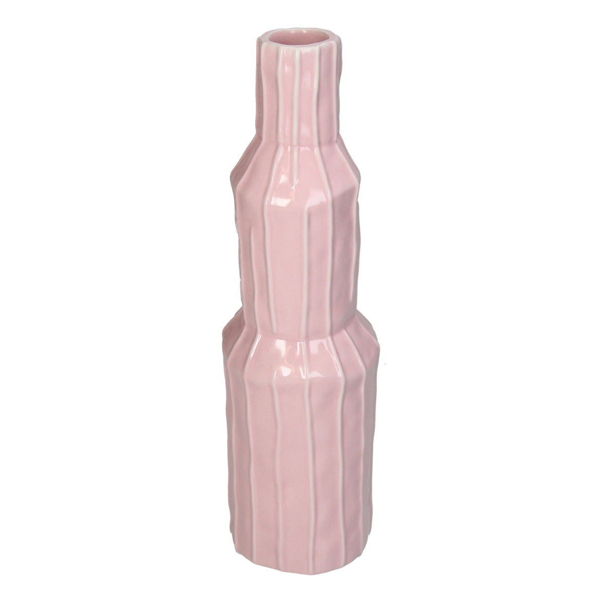 Vaso Fashion Gres Rosa H28,5 | Vasi di design in ceramica colorata - KAL-4798