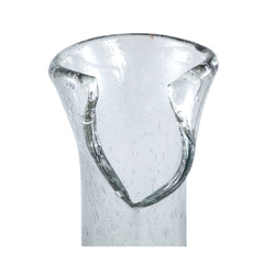 Vaso Lovela Grey | Vaso in vetro massiccio grigio bordo aperto irregolare - CONFIG0394