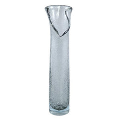 Vaso Lovela Grey H41 | Vaso in vetro massiccio grigio bordo aperto irregolare - 715538