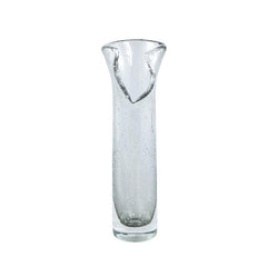 Vaso Lovela Grey H36 | Vaso in vetro massiccio grigio bordo aperto irregolare - 715537