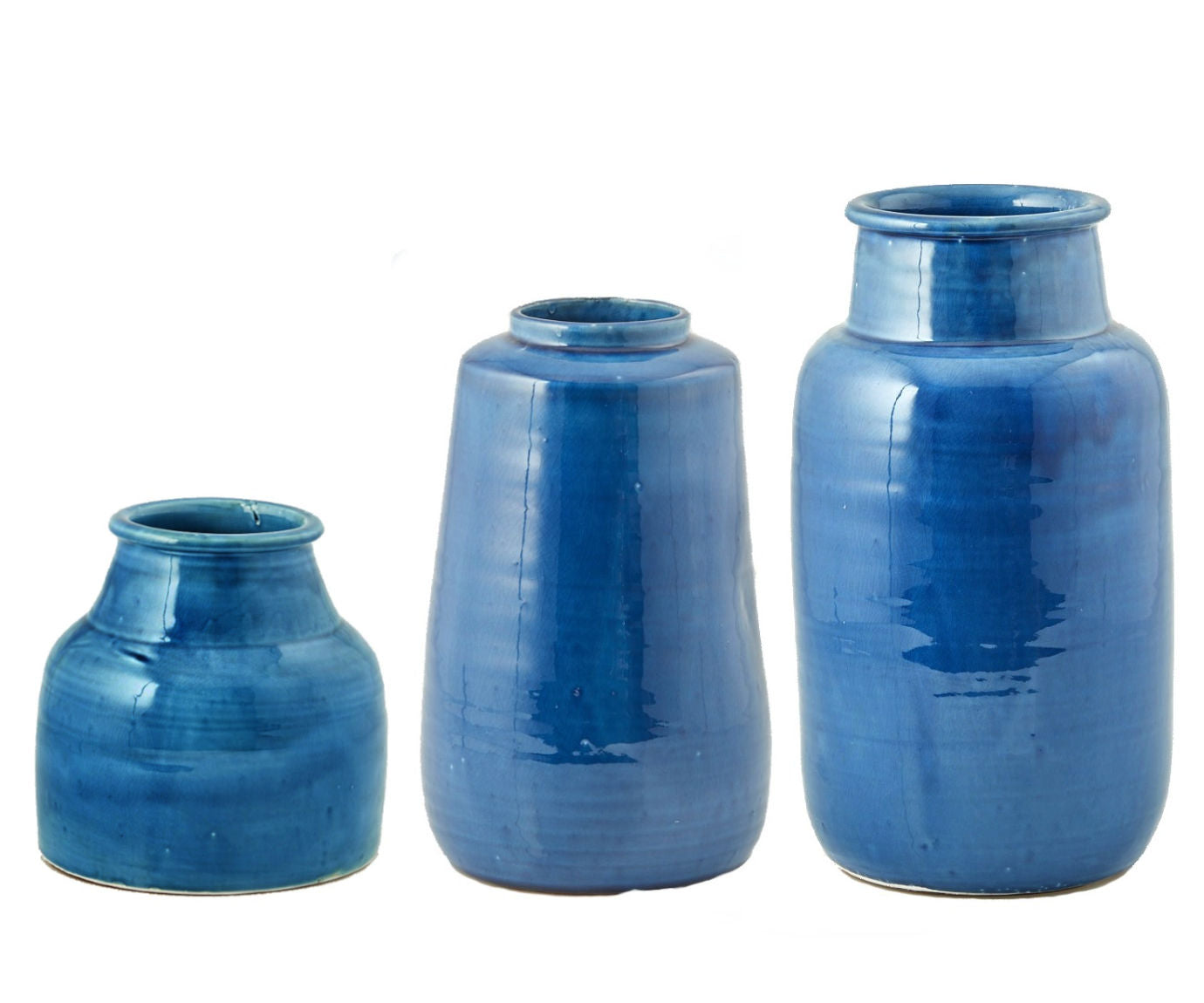 Vaso blu ceramica Fenice: vasi design EDG - CONFIG0097