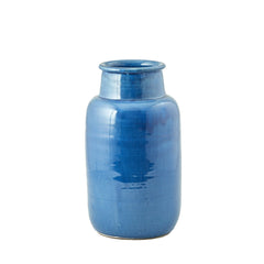 Vaso blu ceramica Fenice H38: vasi design EDG - 011463,80