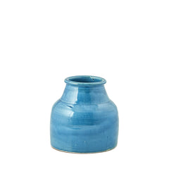Vaso blu ceramica Fenice H24: vasi design EDG - 011472,81