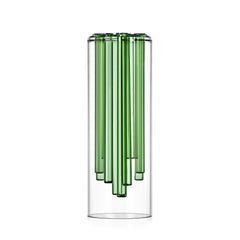 Vaso Jelly Verde Ichendorf Milano - Scultura in Vetro Borosilicato Designer Doriana e Massimiliano Fuksas