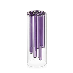 Vaso Jelly Viola Ichendorf Milano - Scultura in Vetro Borosilicato Designer Doriana e Massimiliano Fuksas