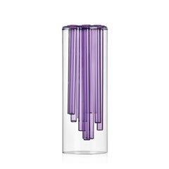 Vaso Jelly Viola Ichendorf Milano - Scultura in Vetro Borosilicato Designer Doriana e Massimiliano Fuksas