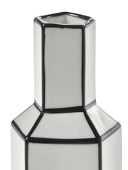 Vaso Carte Blanche H12 cm in Porcellana Bianco/Nero – Annebet Philips Per Serax