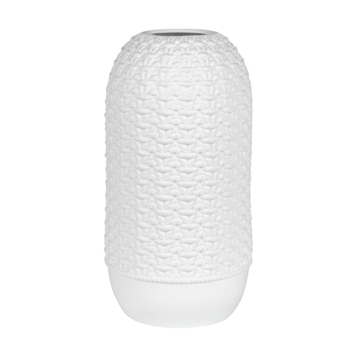 Vaso Alto Maglia H26 | Vasi di Desingn in Ceramica Bianca - 0017214