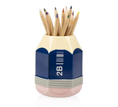 Vaso Matita HB Blu in Ceramica – Pencil Vase - Bitten Design