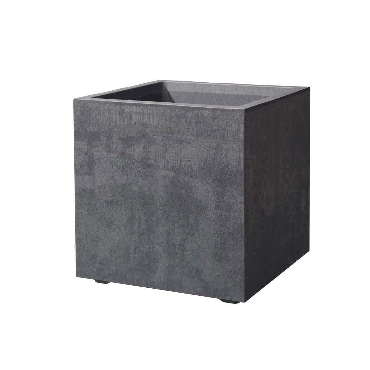 Vaso Millennium Cubo 39X39 Antracite | Vasi di design in plastica per esterno - cubo-millennium-39-antracite