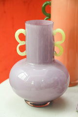 Vaso Mobeen Viola Con Manici Gialli - Stile e Colore per la Tua Casa - 725775