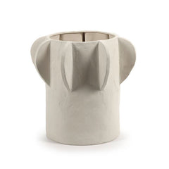 Portavaso Molly 01 Medium Ceramica Beige &Oslash; 40 X H 38 CM | Vasi in ceramica design Marie Michielssen per Serax - B7323009