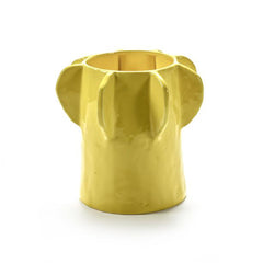 Vaso Molly 01 Small Giallo Ø 25 X H 24 CM | Vasi in ceramica design Marie Michielssen per Serax