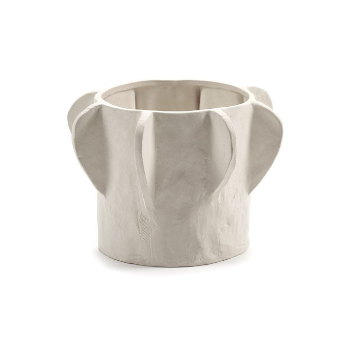 Portavaso Molly 02 Small Ceramica Beige &Oslash; 22 X H 15 CM | Vasi in ceramica design Marie Michielssen per Serax - B7323004