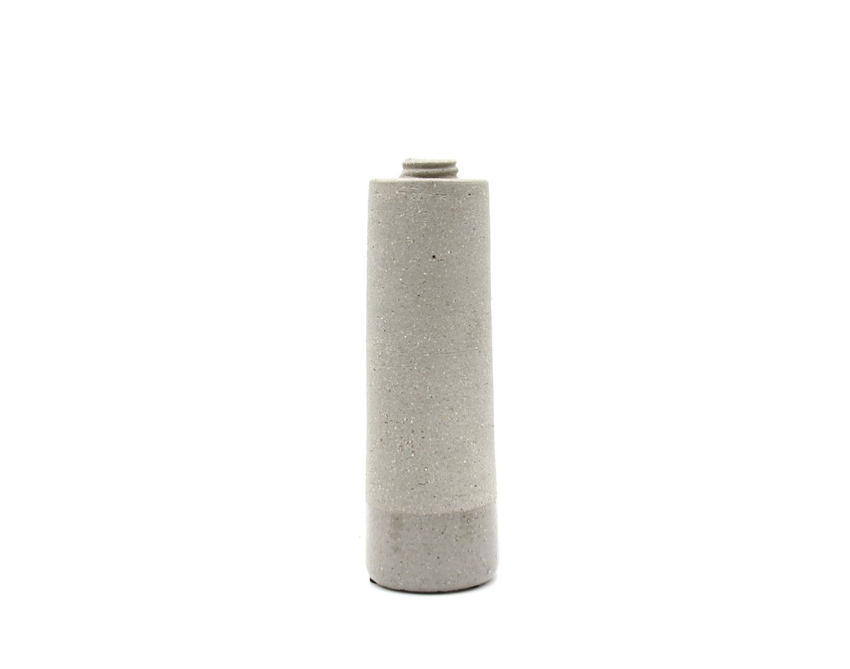 Vaso grigio monofiore Tiny H18: vasi in ceramica D&amp;M - AAR5473LGI