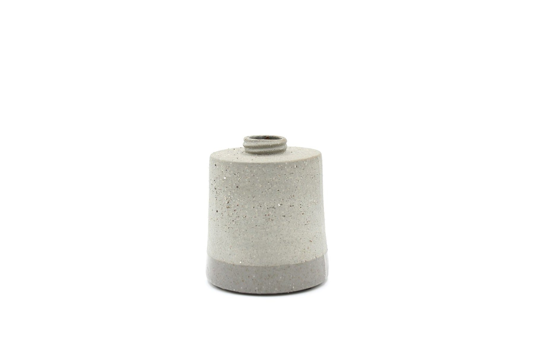 Vaso grigio monofiore Tiny H9: vasi in ceramica D&amp;M - AAR5471LGI