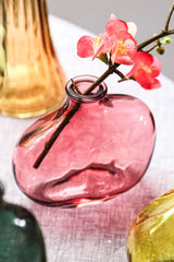 Vaso Mussarat in Vetro Organico Rosa S &ndash; Eleganza e Design per la Tua Casa - 725537