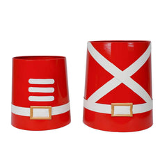 Vaso in Metallo Stile Giacca Soldatino L – Decorazione Natalizia