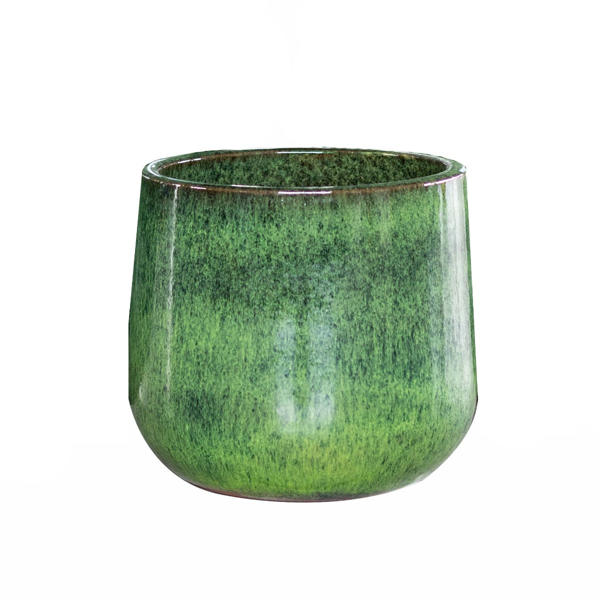 Vaso Novii Green Terracotta Smaltata Verde L - Eleganza Naturale per i Tuoi Spazi - 725732-L