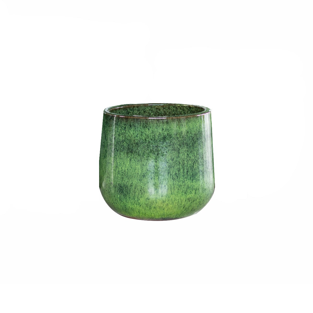 Vaso Novii Green Terracotta Smaltata Verde S - Eleganza Naturale per i Tuoi Spazi - 725732-S