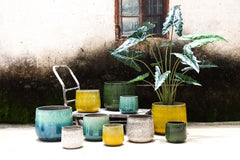 Vaso Novii Green Terracotta Smaltata Verde - Eleganza Naturale per i Tuoi Spazi - CONFIG0464