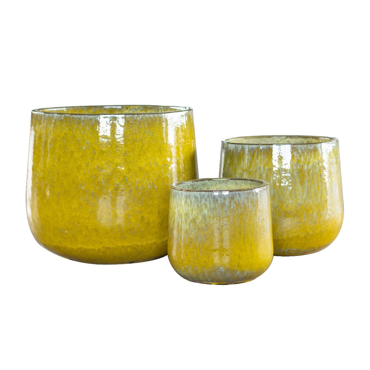 Vaso Novii Giallo Terracotta Smaltata Giallo - Eleganza Naturale per i Tuoi Spazi - CONFIG0465
