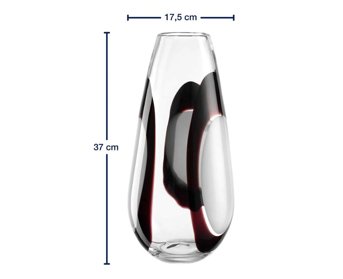 Vaso Occhi Bianchi in Vetro H38 Ø18 Cm - Un Dettaglio di Stile per i Tuoi Interni