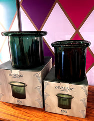 Vaso Pillar con Bordo Dark Green | Vasi in Vetro Design EDG Enzo De Gasperi - CONFIG0408