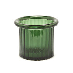 Vaso Pillar con Bordo Dark Green H16 X D18,5 - 107477