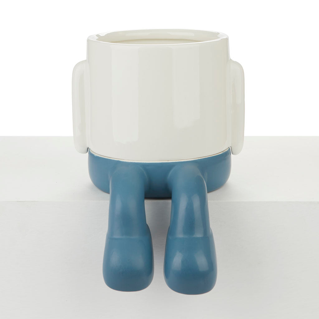 Vaso Porta Piante da interno Mr.Dangly Azzurro H22 - 27529