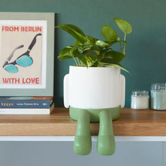 Vaso Porta Piante da interno Mr.Dangly Verde H22 - 27530