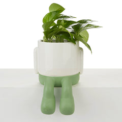 Vaso Porta Piante da interno Mr.Dangly Verde H22 - 27530
