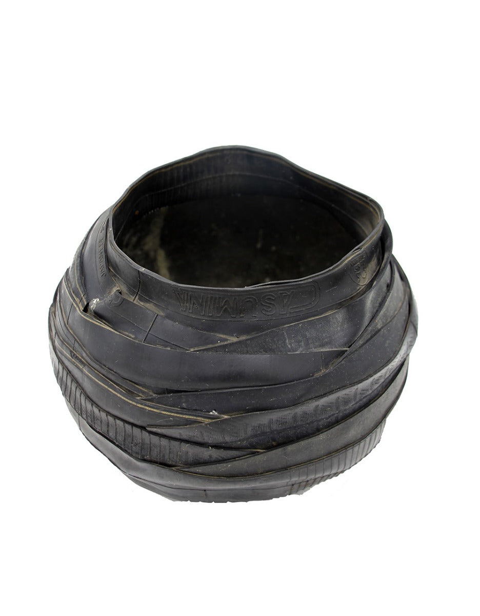 Vaso Porta Piante Rubber Basso Small | Vaso in Gomma Riciclata - B7211296-1