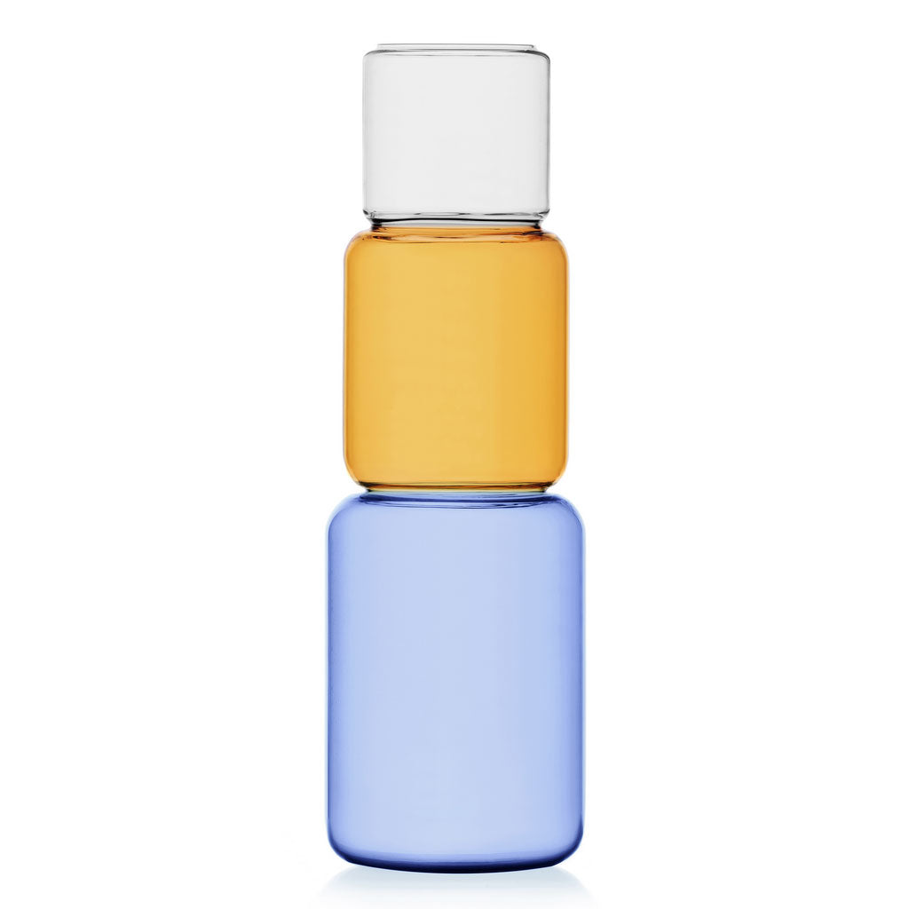 Vaso Revolve H35 Blu - ambra - Clear | Vasi in vetro Ichendorf - 09366095