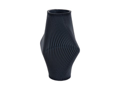 Present Time - Vaso Twisted Rib Blu Scuro H30 D16 CM - PT4293BL