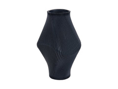 Present Time - Vaso Twisted Rib Blu Scuro H30 D16 CM - PT4293BL