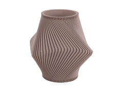 Present Time - Vaso Twisted Rib Grigio Tortora H20 D18 CM - PT4292WG