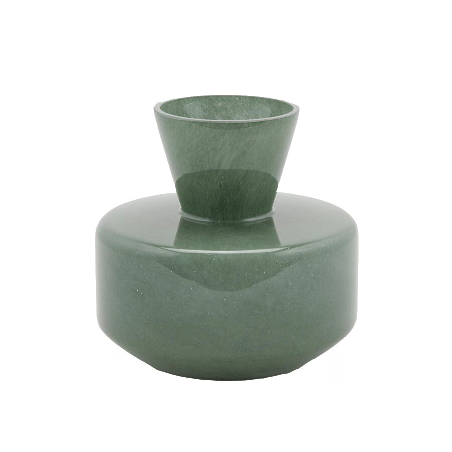 Vaso Rotondo Con Collo H20 D21 | Vasi di Design in Vetro EDG - Enzo De Gasperi - 105764