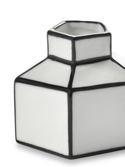 Vaso Carte Blanche H6,5 cm in Porcellana Bianco/Nero – Annebet Philips Per Serax