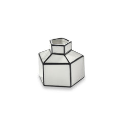 Vaso Carte Blanche H6,5 cm in Porcellana Bianco/Nero – Annebet Philips Per Serax