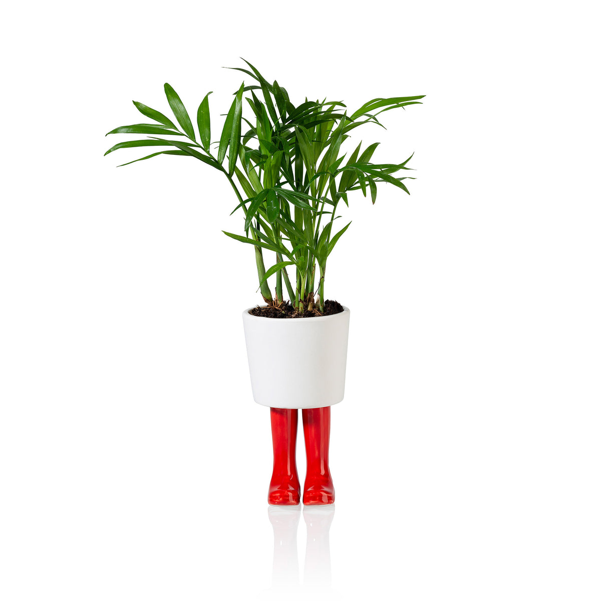 Vaso Stivale Wellington Rosso - Vasi in Ceramica Bitten Design