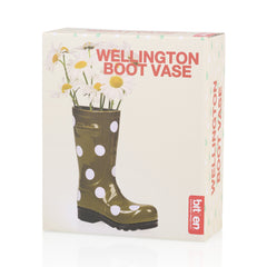 Vaso Stivale Wellington Verde a Pois - Bitten Design
