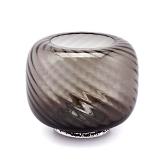 Vaso Swirl in vetro Soffiato a Mano Grigio H19 X D23,5 - 108337,99